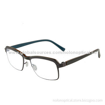 High quality stainless eyeglass frames,logo can be printed